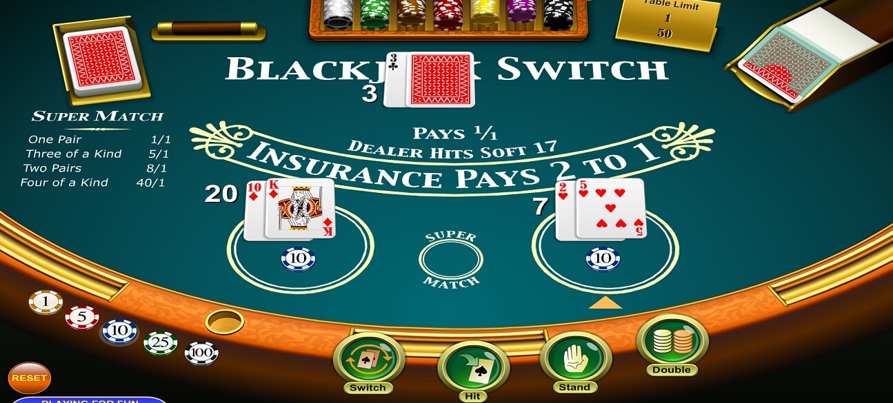 blackjck switch online casino sites